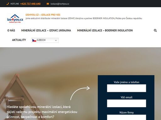jsme exkluzivní distributor minerální izolace izovat, ukrajina a technofasada, poľsko pro českou republiku. nabídka obratem.