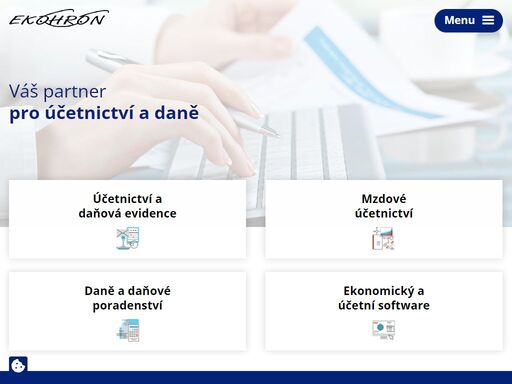 poskytujeme komplexní služby v oblasti účetnictví a ekonomiky hospodářských organizací a realizaci projektů programů pro účetnictví pro malé a střední organizace.