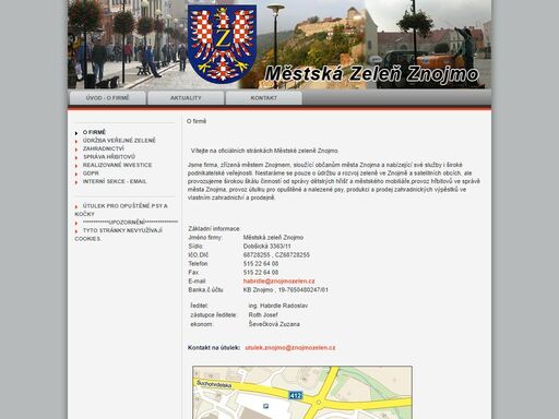 městská zeleň znojmo