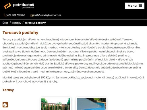 podlahářství tlustoš s dlouholetou praxí již od roku 1994 nabízí kompletní podlahový servis od dodávky materiálu,příprava povrchu až po vlastní pokládku všech podlahových krytin. dále provádíme renovace dřevěného schodiště a  vinylových schodů.