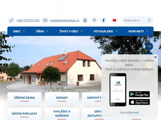 oficiální stránky obce starkoč
