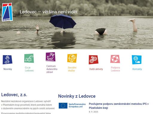 nestátní nezisková organizace ledovec vytváří v plzeňském kraji prostředí, které pomáhá lidem s duševním onemocněním na jejich cestě zotaven...