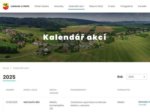obec lukavec u hořic