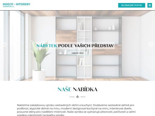 nabízíme zakázkovou výrobu vestavěných skříní a kuchyní. dodáváme vestavěné skříně pro podkroví,