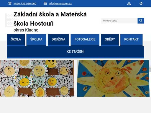 oficiální stránky základní škola a mateřská škola hostouň