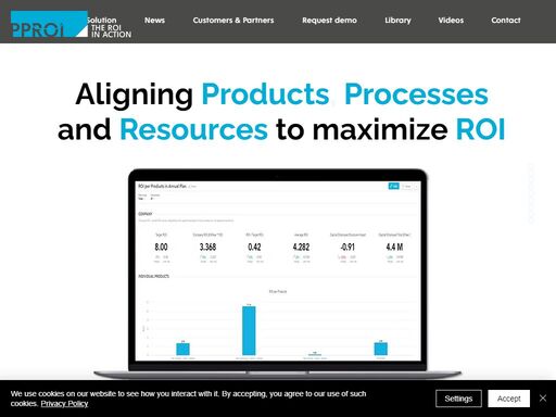 our company develops software as a service which helps to increase roi (return on investment) of our customers.