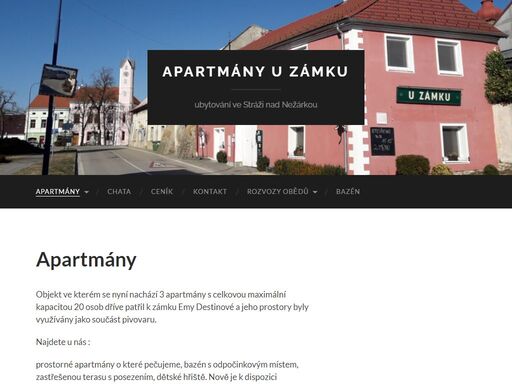 apartmány u zámku, ubytování stráž nad nežárkou, jižní čechy