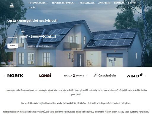 řešení v oblasti solárního ohřevu vody, fotovoltaických elektráren a tepelných čerpadel. zajistěte si ekologickou a efektivní energii.