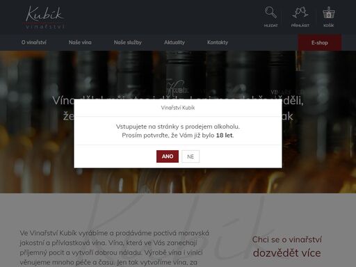 stránky vinařství kubík z velkých bílovic. ve vinařství kubík vyrábíme a prodáváme poctivá moravská jakostní a přívlastková vína z našich vinohradů. vína, která ve vás zanechají příjemný pocit a vytvoří dobrou náladu. výrobě vína i vinici věnujeme mnoho péče a času. jen tak vytvoříme vína, za kterými se budete rádi vracet a která si rádi vychutnáte.