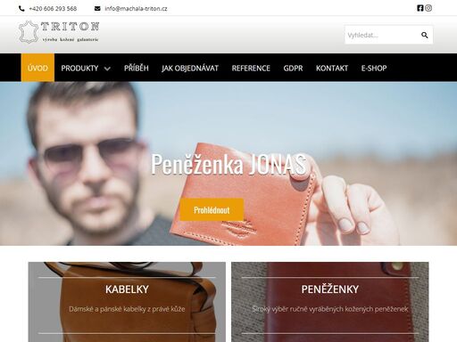výroba a prodej kožených výrobků - tašky, kabelky, peněženky, složky, reklamní produkty, etue