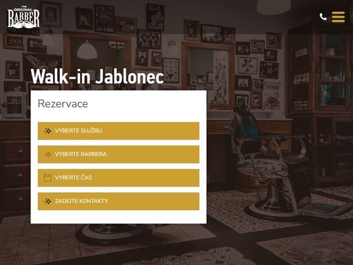 walk-in jablonec, pánské holičství a kadeřnictví