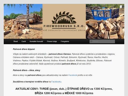 palivové dřevo výroba. dřevo sklad ostrava. palivové dřevo rozvážíme v regionech ostrava, havířov, bohumín, rychvald, orlová, paskov, krmelín, hlučín