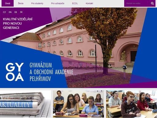 gymnázium a obchodní akademie pelhřimov – střední škola pro novou generaci.