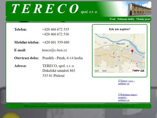 tereco spol. s r. o., samolepky, reklamni potisk