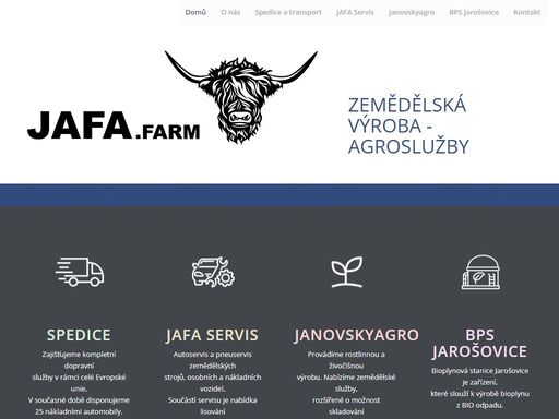 janovský františek zemědělská výroba týn nad vltavou, autoservis a nostop pneuservis zemědělských strojů, osobních a nákladních vozidel. součástí servisu je nabídka lisování hydraulických hadic. zajišťujeme kompletní dopravní služby. nabízíme zemědělské služby, rozšířené o možnost skladování zemědělských komodit. 