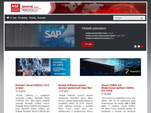 mf servis je česká poradenská a obchodní firma v oboru software.jsme partnerem společnosti micro focus a ibm.nabízíme poradenství při volbě a využití informačních technologií, správu provozu průmyslových aplikací, např. sap, návrh realizace a optimalizace provozu datových skladů, vývoj analytických aplikací olap, data mining a vývoj a transformaci aplikací z/os.