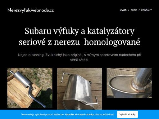 subaru výfuk úvod