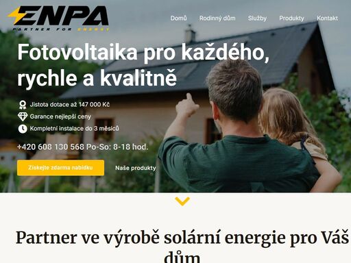 fotovoltaika s nejvyšší účinností na trhu pro každého. realizace do 3 měsíců a garance nejlepší ceny a vyplacení dotace.