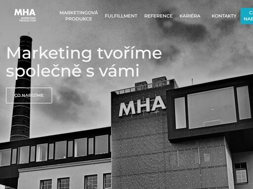 internetové stránky společnosti mha, s.r.o., humpolec