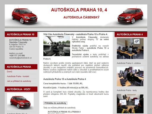 v autoškole čásenský dostanete za velmi výhodnou cenu již od 6.790,-kč řidičský průkaz skupiny b. naším výcvikem prošlo mnoho spokojených žáků, kteří se pod vedením zkušených lektorů naučili vše potřebné pro úspěšné složení odborné zkoušky.