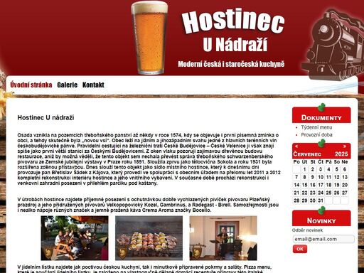 hostinec u nádraží - moderní česká i staročeská kuchyně