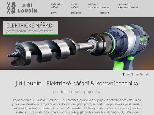 jiří loudín - elektrické nářadí a kotevní technika, servis, půjčovna