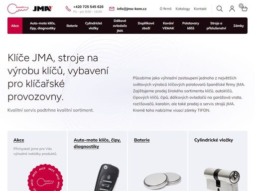 kameníčci s.r.o. – oficiální zástupce jma v čr. klíče, autoklíče, čipy, ovladače, stroje, servis a příslušenství pro každého.
