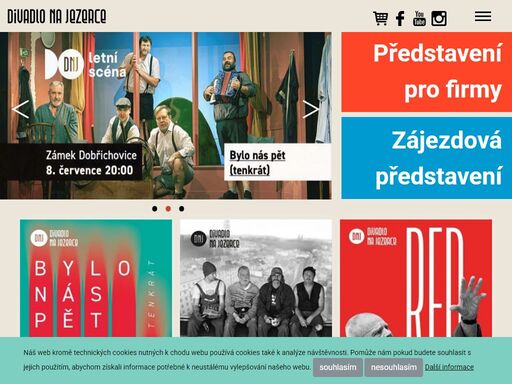 oficiální webové stránky - divadlo na jezerce v praze