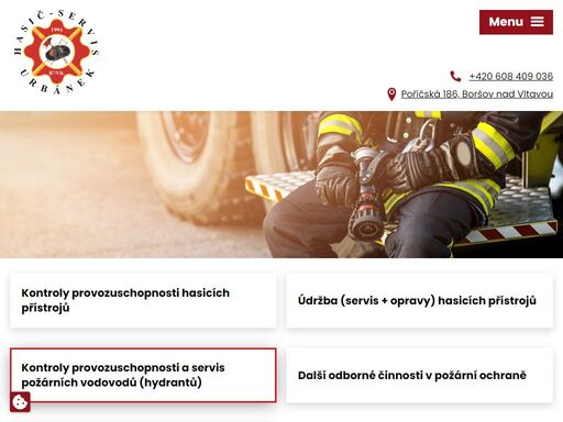 provádíme servis a kontroly požárních vodovodů. zajistíme také kontroly a opravy hasicích přístrojů. zjistěte více.