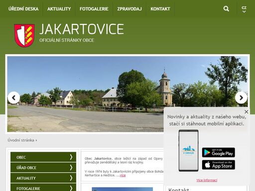 oficiální stránky obce jakartovice