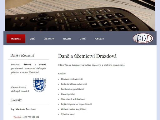 poskytuji daňové a účetní poradenství, zpracování daňových přiznání a vedení účetnictví. mám

kancelář v českých budějovicích, nerudova 67. jsem členka komory daňových poradců čr.