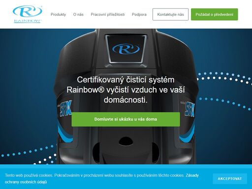 rainbow čistí váš domov nejpřirozenějším možným způsobem – pomocí síly vody a proudu vzduchu. jednoduše vytváří zdravější prostředí pro váš život.
