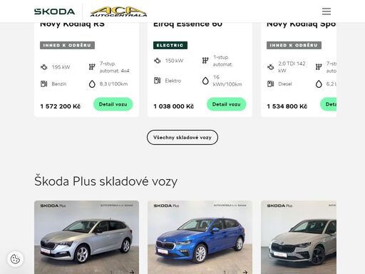  | autorizovaný prodej a servis vozů škoda, prodej ojetých a manažerských vozů, měření emisí. okruhové závody škoda octavia cup.