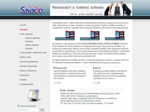 hw a sw programy pro hotely a restaurace, software, soft, sklad, sklady, kalkulace, recepce, sw pokladna-kasa], fiskální pokladny, fiskál, fiskalizace, registrační pokladny, pokladna, certifikované, certifikace, elektronické? pokladny-kasy. komplexní ře?ení restauračních a hotelových provozů, dodávky software i hardware. servis, komplexní poradenství, ?kolení a hot-line.