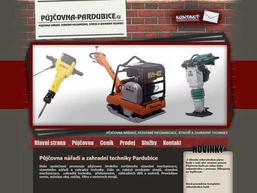 půjčovna šindelář - půjčovna nářadí, stavební mechanizace, strojů a zahradní techniky