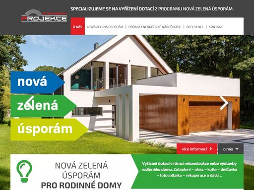 jsme projekční kancelář ze šternberka. zabýváme se zpracováním a kompletním vyřízením dotačního programu nová zelená úsporám a průkazů penb.