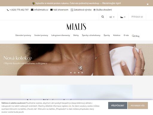 snubní prsteny a zásnubní prsteny s diamanty a další originální šperky praha