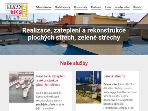 zateplení plochých střech. rekonstrukce, zelené střechy, klempířské práce naší specializací jsou kompletní realizace, rekonstrukce a opravy plochých střech, včetně jejich zateplení.