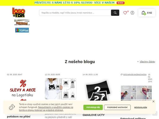 zakázkový potisk triček a reklamního textilu již od jednoho kusu.dárkové a umpomínkové předměty,výroba pískování,gravírování,e-shop
