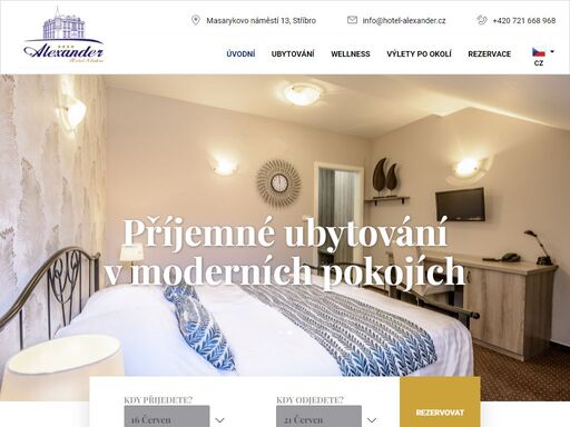 **** hotel s wellness v centru stříbra s parkováním.