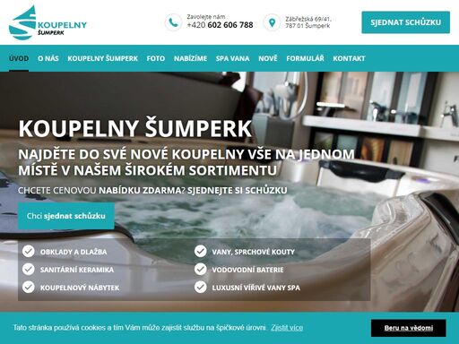 koupelny šumperk - nabízíme kvalitní sanitární zboží a servis od nejlepších výrobců tohoto sortimentu.