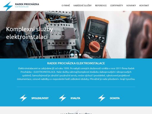 naše služby zahrnují komplexní dodávku slabo i silno proudých systémů. samozřejmostí je záruční i pozáruční servis, revize výchozí i pravidelné. více zde!