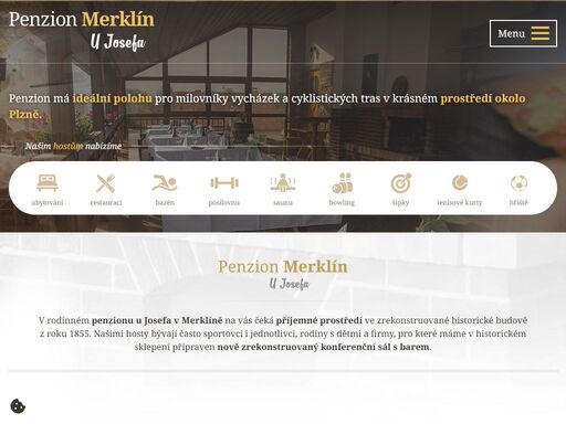 penzion v merklíně nedaleko plzně nabízí klidné místo, ideální pro výlety do okolí. penzion totiž leží ve středu pomyslného kruhu, který tvoří města plzeň, stod, domažlice, klatovy a přeštice. nabízí tak obrovské množství výletů.