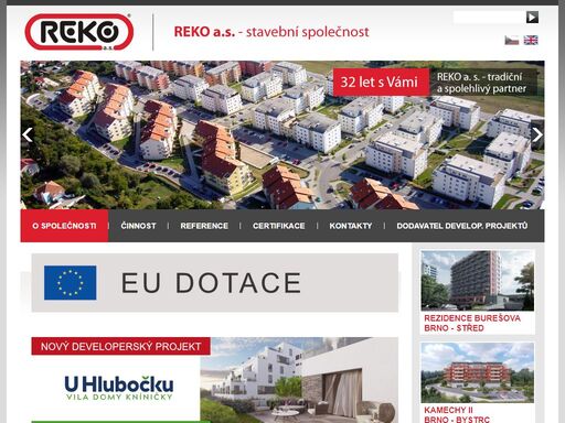 stavební společnost reko a.s. - 20 let zkušeností s realizací nových staveb i rekonstrukcí různých objektů.