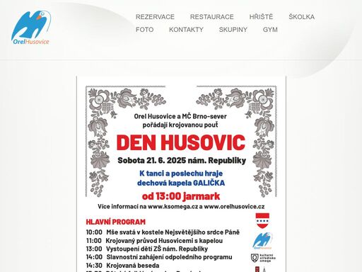 nabízíme vám pronájem tělocvičny na: různé sportovní cvičení, pořádání plesů, srazů, koncertů, svateb atd. k dispozici máme: profi pódium (jeviště), výčepní zařízení, stoly, židle, ozvučení, projektor. venkovní hřiště i sál jsou spojeny s restaurací.