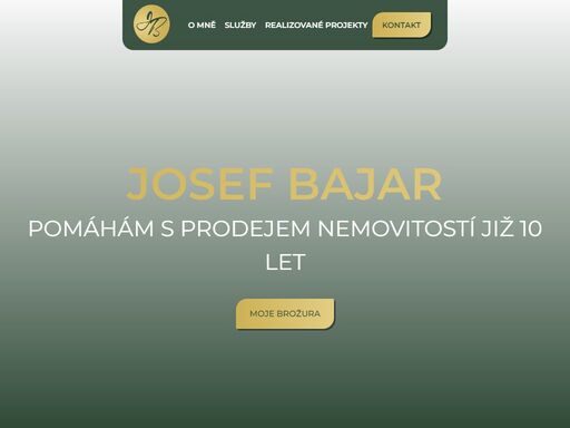 pomáhám s prodejem nemovitostí již 10 let a dokáži vám zvýšit cenu nemovitosti až o 15% | jsem josef bajar a tvořím špičkové prezentace vašich nemovitostí!