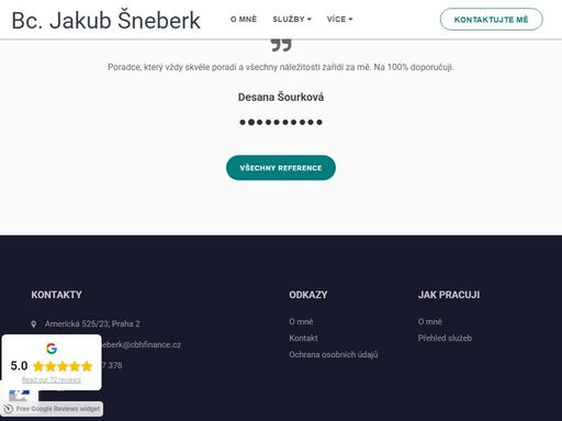 jakub šneberk, finanční poradentství