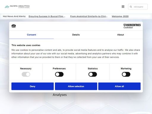 providing a full suite of pharmaceutical services for over two decades, quinta-analytica are market-leaders in drug testing, clinical studies, bioanalytical services & more.
