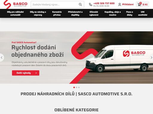 sasco automotive s.r.o. - prodej náhradních dílů na nákladní automobily. nakupte u nás již dnes!