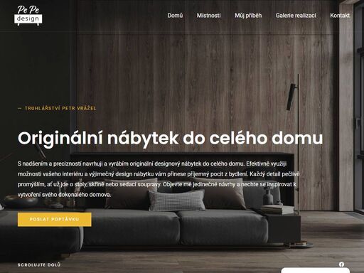 originální designový nábytek do celého domu. od návrhu nábytku přes realizaci až po montáž u vás doma. využijte nás - truhlářství vrážel.